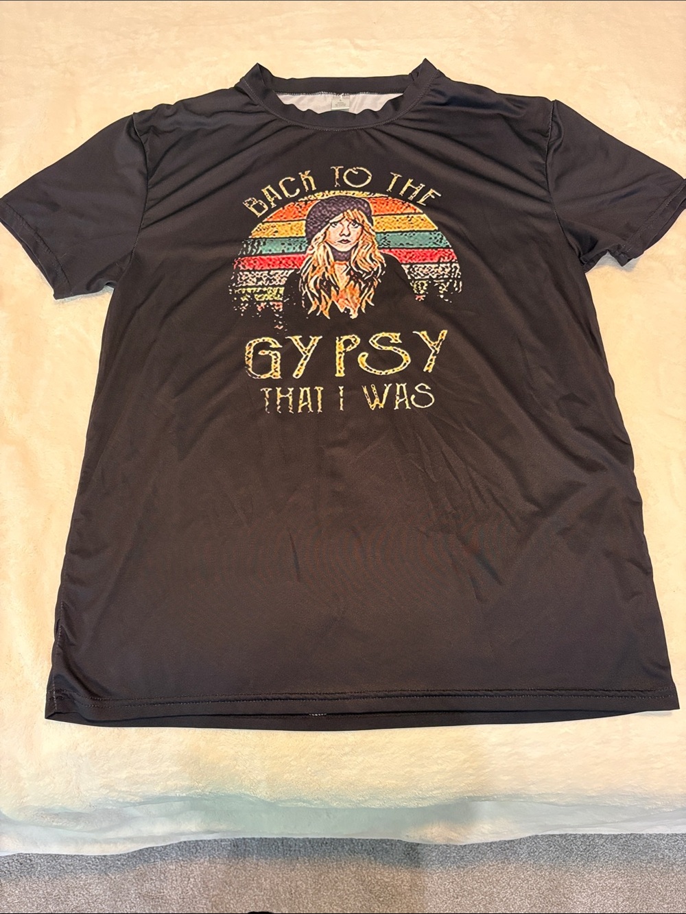 Black Stevie Nicks Tee "Back to the Gypsy That I Was" 🖤